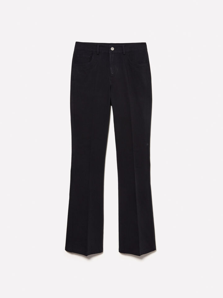 Pantalon évasé noir - pantalons évasés pour femme - Noir | Sisley image number 6
